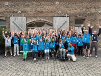 Ein Gruppenbild mit Medaillen